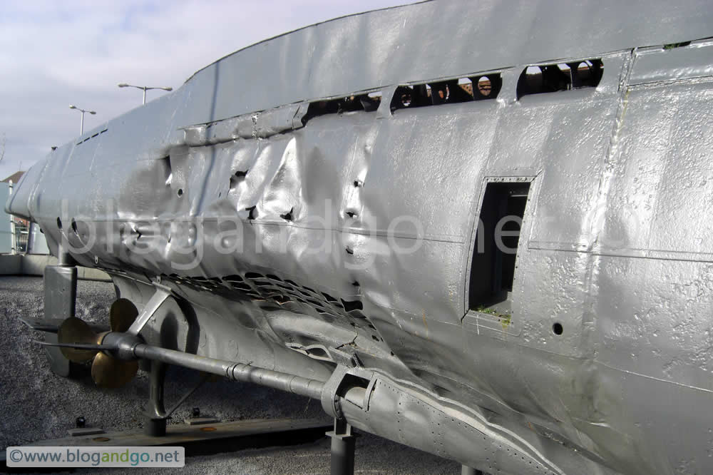 U534 - Aft battle damage